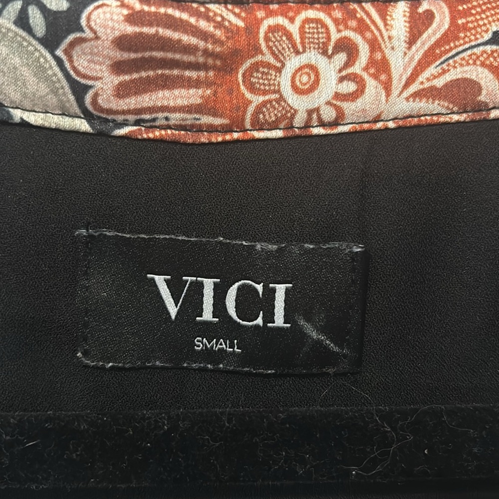 Vici Black and Pink Floral Dress - Picture 3 of 4